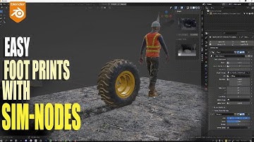 easy Foot prints with simulation nodes