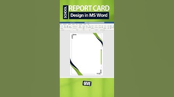 School Report Card Design in MS Word | Preview | #foryou