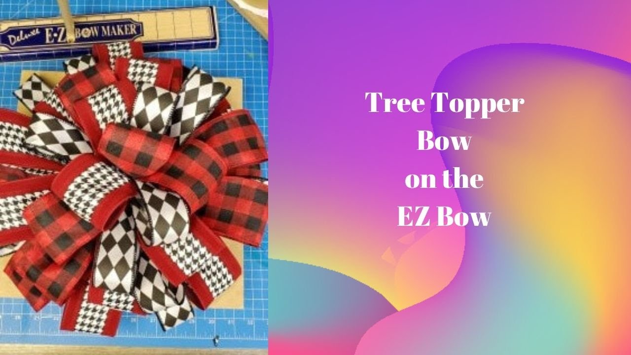 EZ Bowz Stow & Go Bow Maker with Detachable Spool Holder and Tote - Easy  Bow Making Tool - Bowmaker for Crafts, Wreath Making, Tree Top Bows, Hair