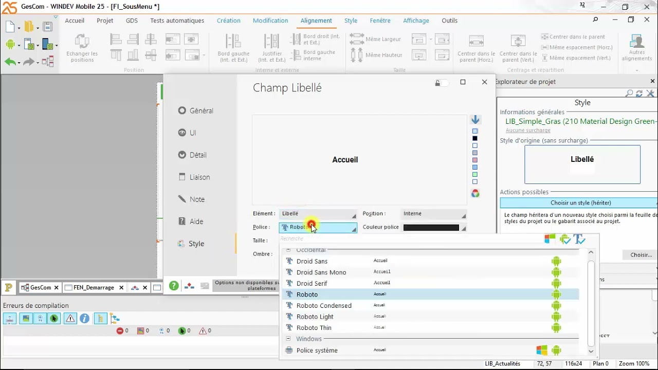 Jour 3 - Formation en développement des applications mobiles avec WinDev Mobile