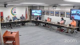 CCSD21 Board Of Education Meeting - July 21, 2022