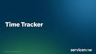 Time Tracker on the CSM Configurable Workspace