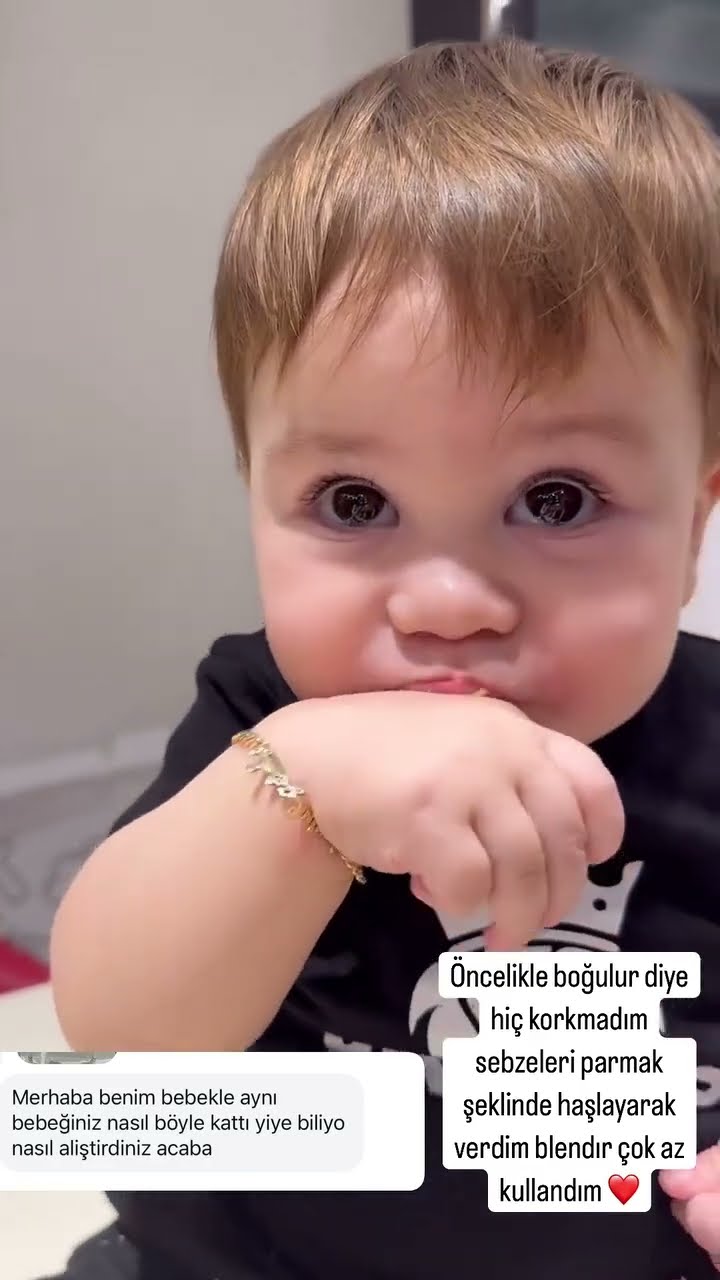 Sebzeleri parmak şeklinde haşlayarak verdim blendır çok az kullandım kızlar ❤️