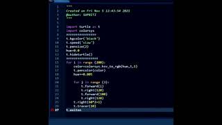Turtle Programming (1) using Python.....