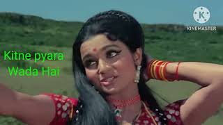 Kitna pyara Wada Hai 4K Mohd Rafi Lata Mangeshkar Caravan Movie Song Jeetendar Asha Parekh