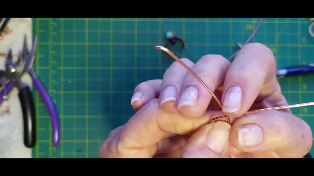 New Ring Tutorial! Super Fun, Copper Weaved, Gemstone Double Wire - YouTube