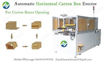High-speed 1800 pcs per hour  horizontal automatic carton box erector, case opening machine