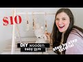 EASY DIY WOODEN BABY PLAY GYM for $10 // Amazing DIY Baby Present Idea // If Only April