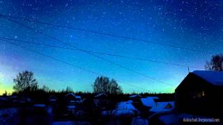 Star Trail Time Lapse / Таймлапс звездного неба зимой