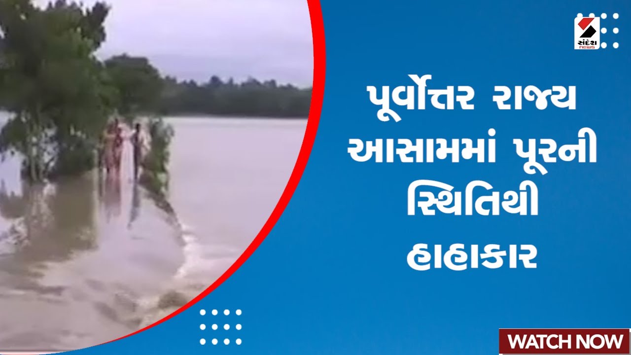 Assam Flood 2023: પૂર્વોત્તર રાજ્ય આસામમાં પૂરની સ્થિતિથી હાહાકાર | Sandesh News
