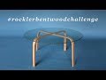 How to Make a Bent Laminated Coffee Table | Steam Bending Wood | #rocklerbentwoodchallenge