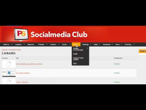 Video aus dem Backend von Socialmediaclub