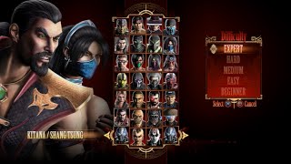 Mortal Kombat 9 - Expert Tag Ladder (Kitana & Shang Tsung/3 Rounds/No Losses)
