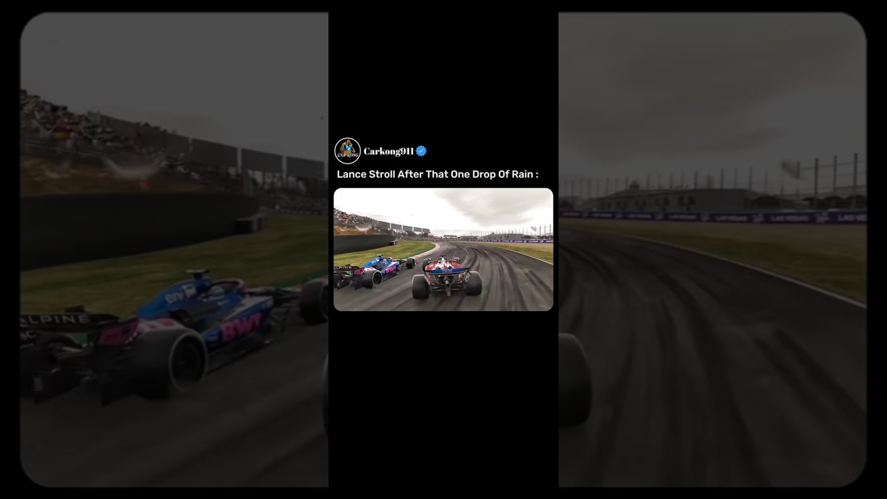 Лэнс Стролл превращается в Сенну под дождём 💀❗️