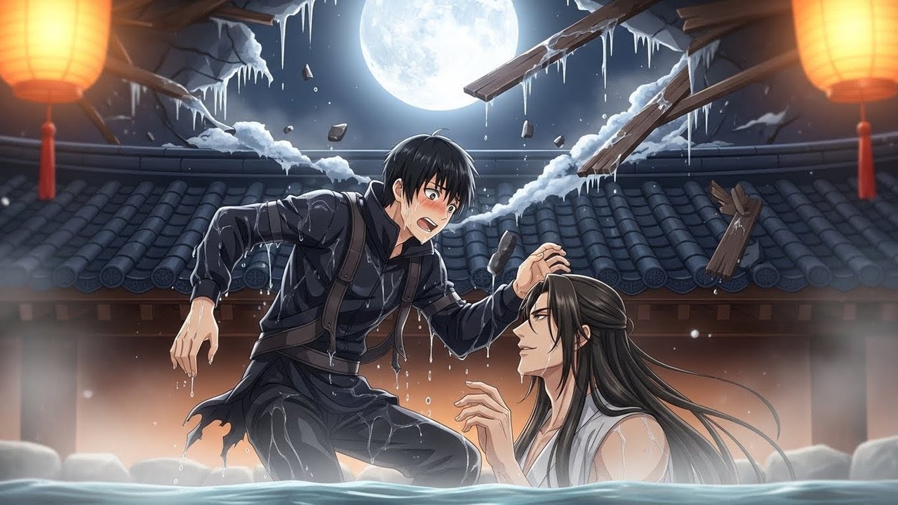 Falling through the roof into the Regent's bath, the shadow guard hears: "Since you're here, stay."