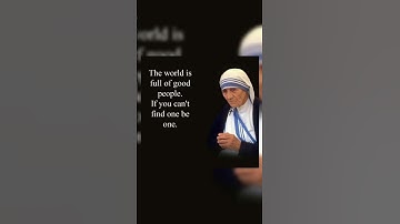 Thumbnail of Mother Teresa Quote #shorts  #youtubeshorts