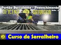 Curso de Serralheiro 45 - Preenchimento do Quadro do Portão Basculante - Parte 05