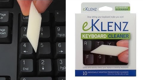 How to Clean a Computer Keyboard - Cleaning with eKlenz