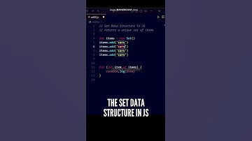 🥰🥰 The Set Data Structure in JavaScript ES6 #shorts #javascript #programming #dsa #datastructures