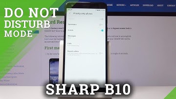 How to Enable Do Not Disturb Mode in SHARP B10 - Customize DND