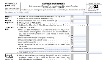 IRS Schedule A walkthrough - ARCHIVED COPY