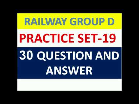 RAILWAY GROUP D QUESTION PAPER - YouTube