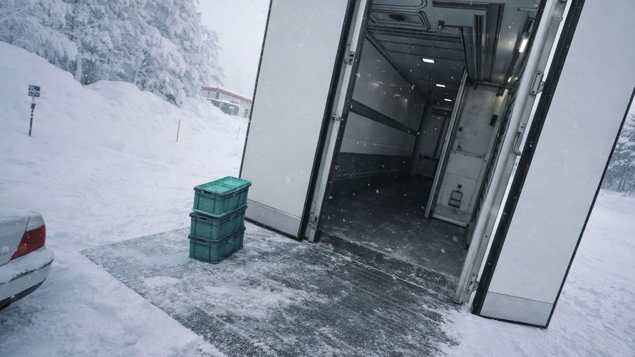 POV Truck driving - A day at work in Sweden