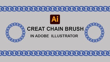 How To Create CHAIN BRUSH  in Adobe Illustrator_ Illustrator Tutorial [ SMILE TECH ]