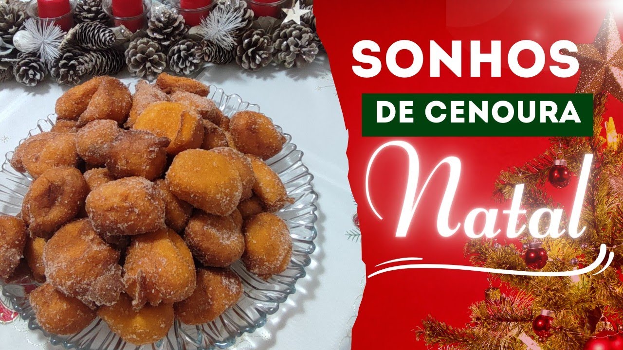 SONHOS DE CENOURA fáceis de fazer