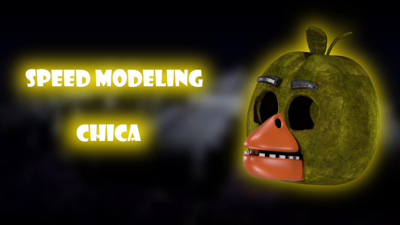 Making a Withered Chica model! (Speed Modeling) [BLENDER/FNAF