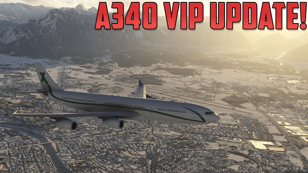 ✈️ NEW iniBuilds A340 VIP! ✈️ Salzburg ➜ Newcastle! ✈️ LOWS ➜ EGNT ✈️