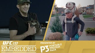 Dominick cruz recalls being thrown by ronda rousey and runs outdoors.
justin gaethje walks his dog plays pool between workouts. tony
ferguson chooses an ...
