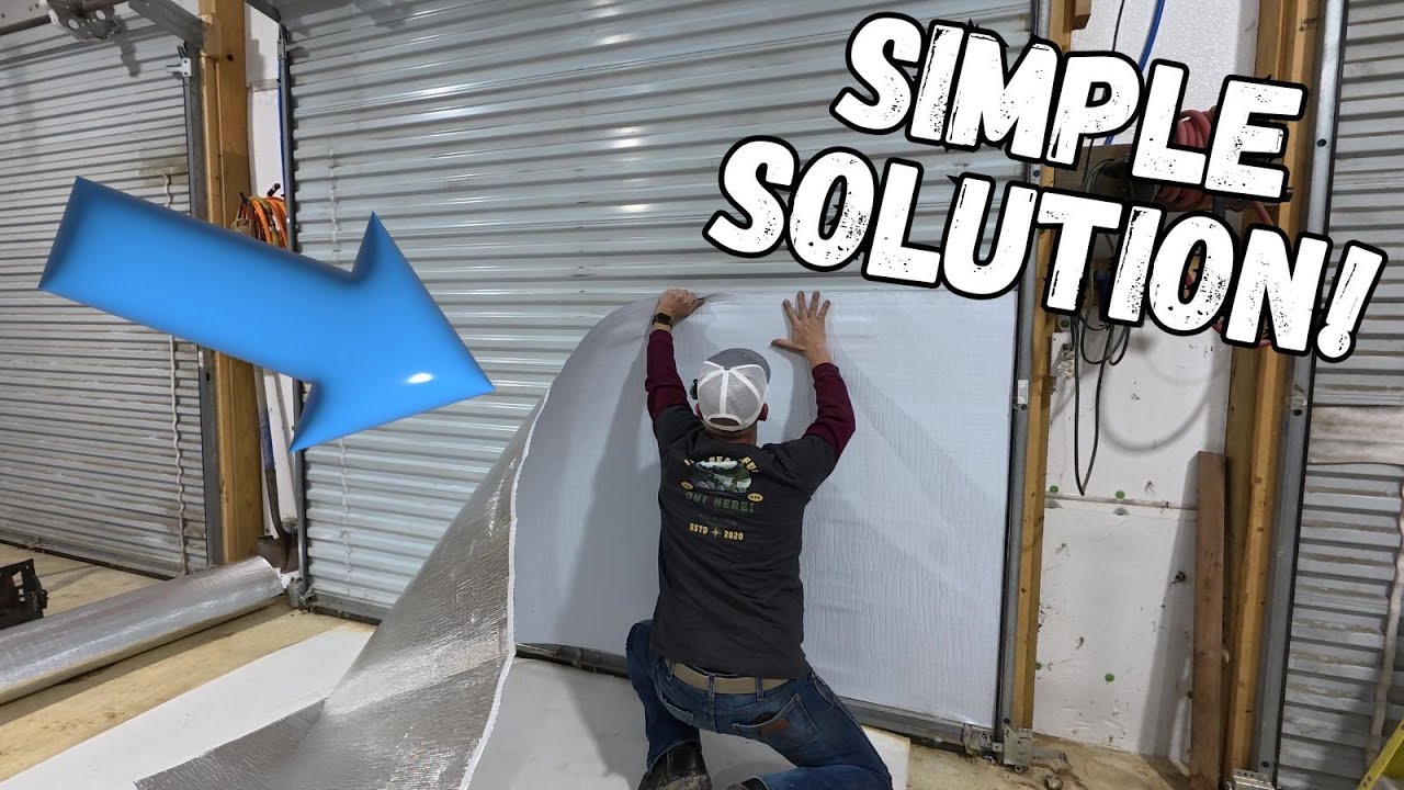 The BEST Way to Insulate YOUR Rollup Garage Doors!!!