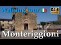 Monteriggioni, Italy【Walking Tour】With Captions - 4K