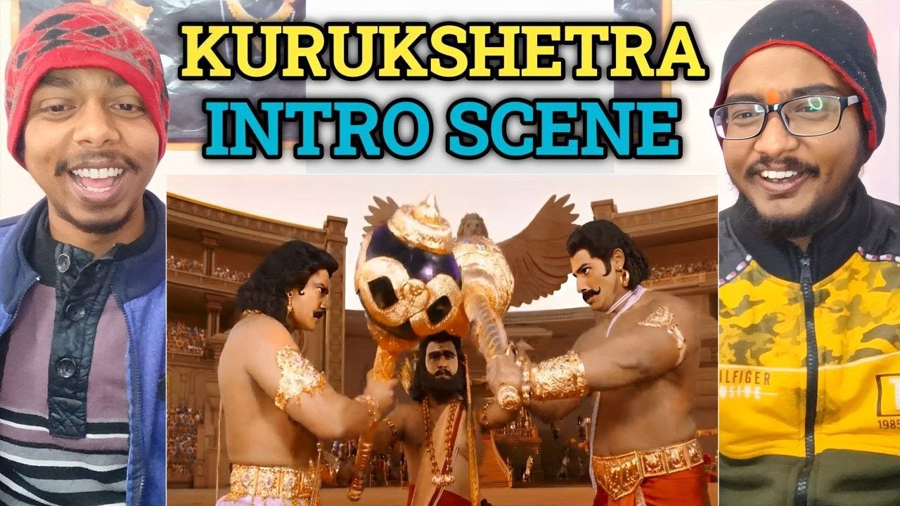 Kurukshetra Intro Scene REACTION💪 | Challenging Star Darshan Arjun Sarja D Boss🔥