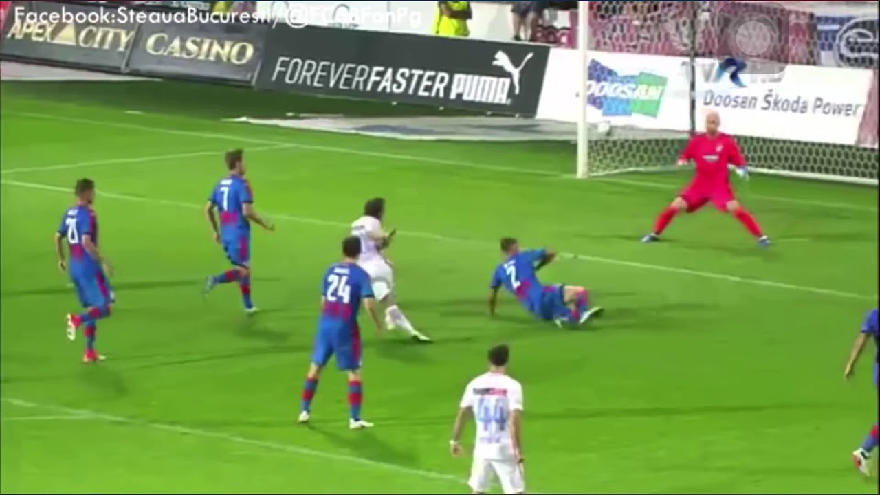 Steaua BucureÈti Viktoria Plzen 4 1 Rezumat Complet Youtube