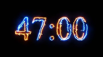 47 Minute Timer - 2820 seconds Timer - Clean & Simple [ELECTRIC]