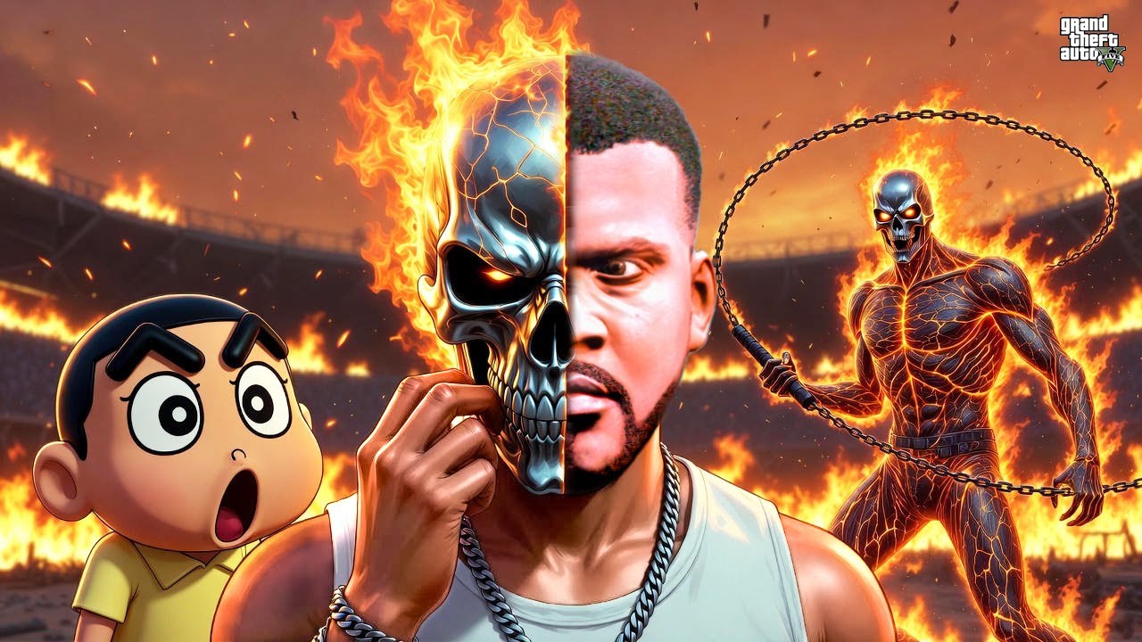 Franklin TRANSFORMS Into Ghost Rider 😈🔥 Girlfriend in Danger! | GTA 5