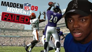 Madden 09 Ed Reed Ruined My NIGHT!  Madden Moments Part 2