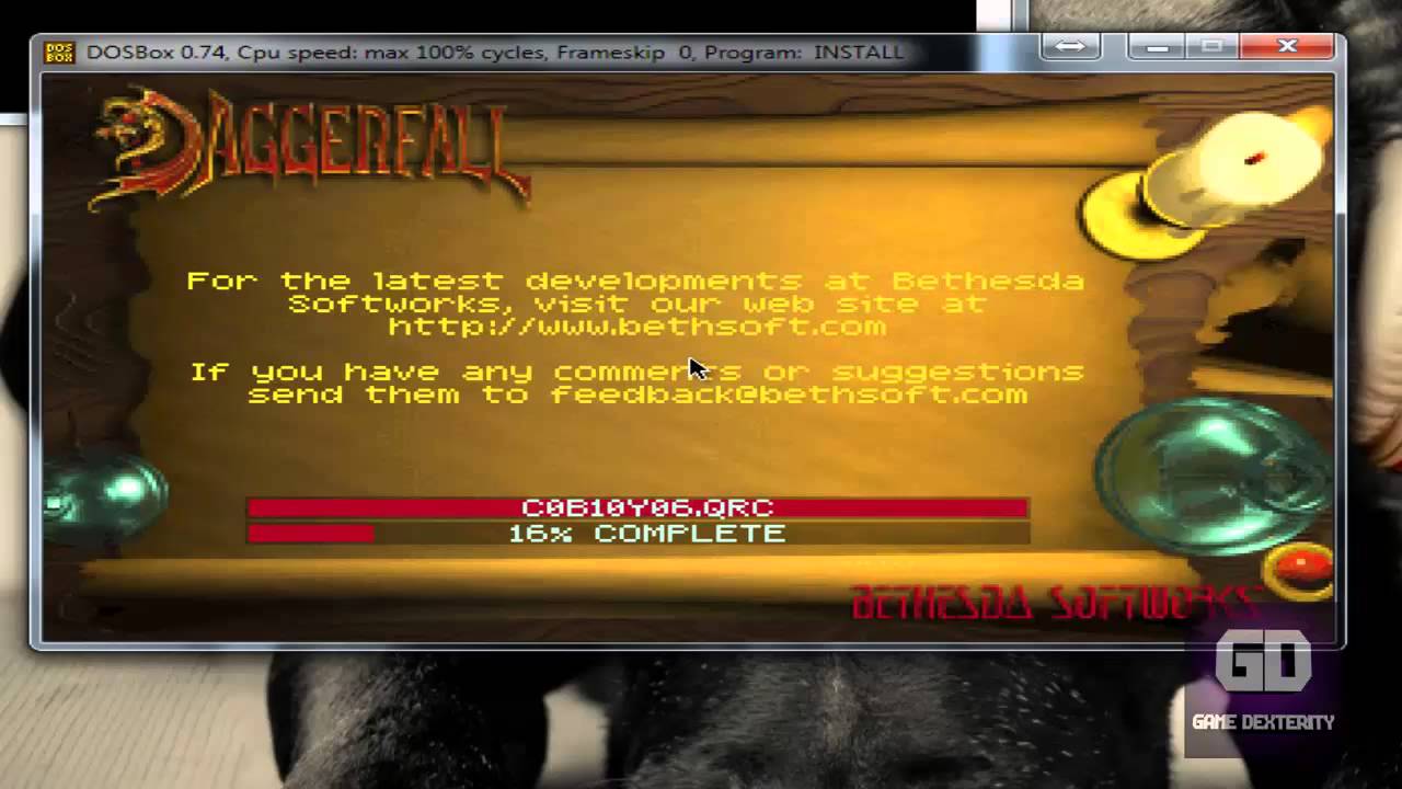 How to install daggerfall on windows 7