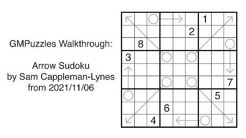 GMPuzzles - 2021/11/06 - Arrow Sudoku by Sam Cappleman-Lynes