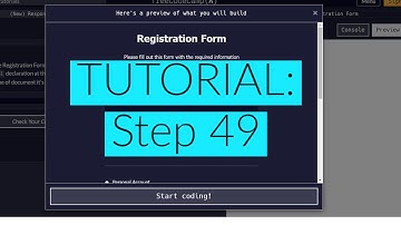 freeCodeCamp | Learn HTML Form: Step 49