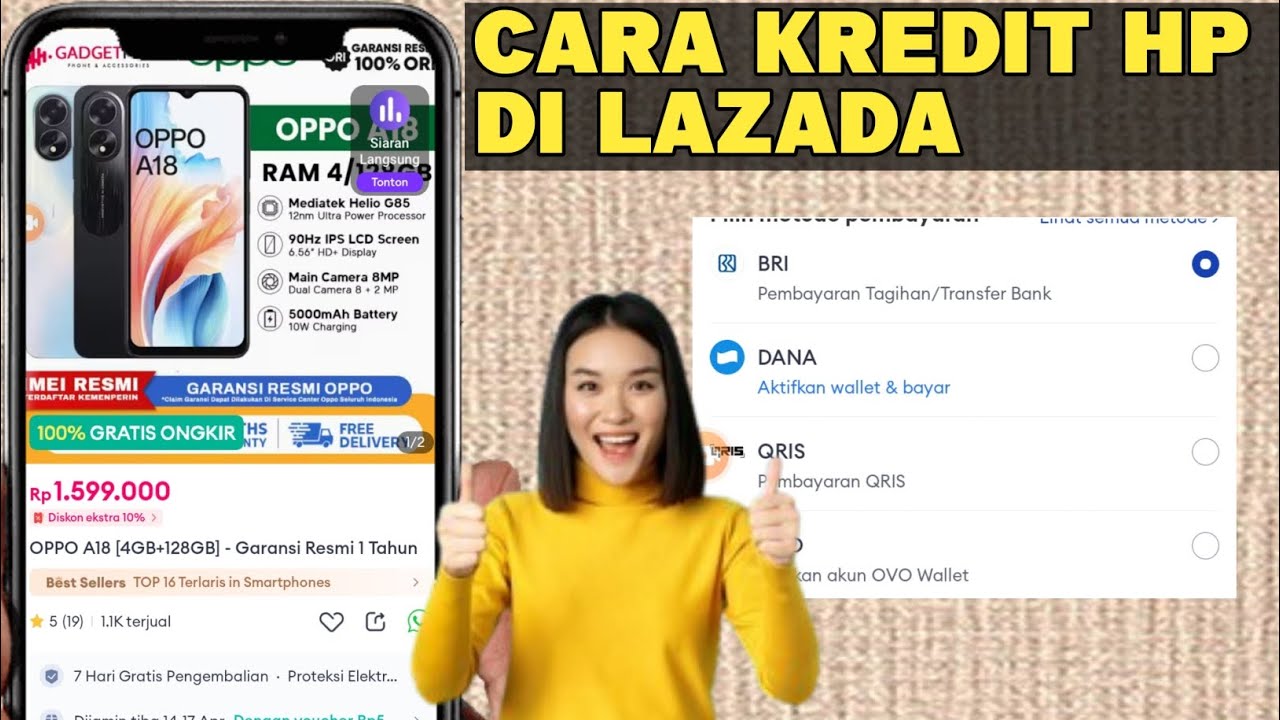 CARA KREDIT HP DI LAZADA