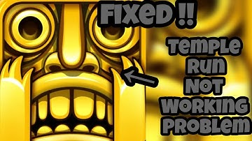 Fix "Temple Run " Black screen problem solved In Android and Ios