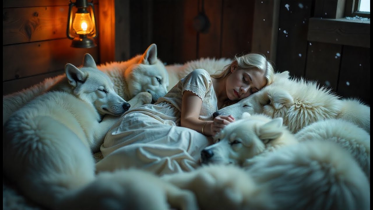 La Omega albina encontró refugio en un establo — por la mañana, diez lobos dormían a su alrededor...