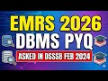 DSSSB FEB 2024 | DBMS PYQ | EMRS/KVS/NVS/DSSSB TGT/PGT COMPUTER SCIENCE | #emrs #kvs #nvs