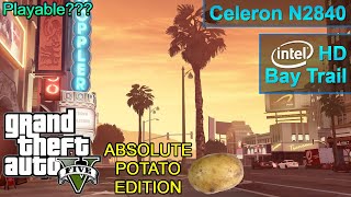 GTA V (PLAYABLE) on LOW-END LAPTOP || Intel Celeron N2840, Intel HD Graphics (Bay Trail), 4 GB RAM