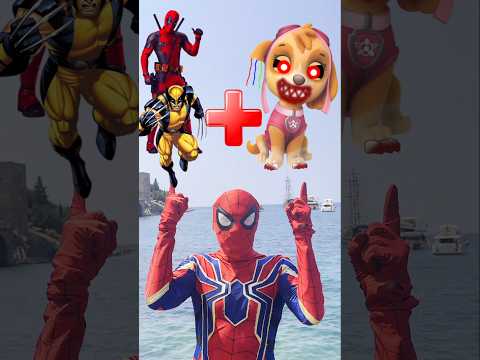 Deadpool and Wolverine + Paw Patrol Skye EXE = Marvel Animation
