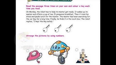 Robot Expo 4th STD Term 1 English Lesson Q&A