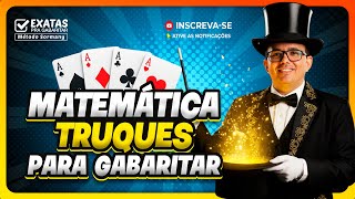 MATEMÁTICA TRUQUES PARA GABARITAR EM CONCURSOS🤫